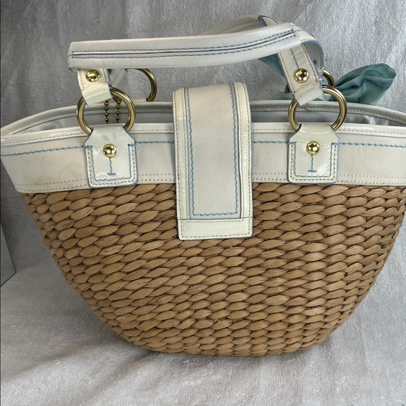 Coach 2006 vintage legacy straw basket bag - Picture 9 of 12